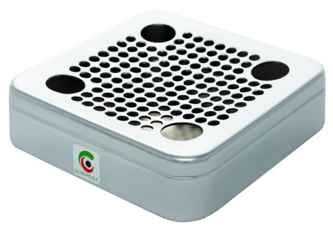 cenicero metalico de sobre mesa aluminio